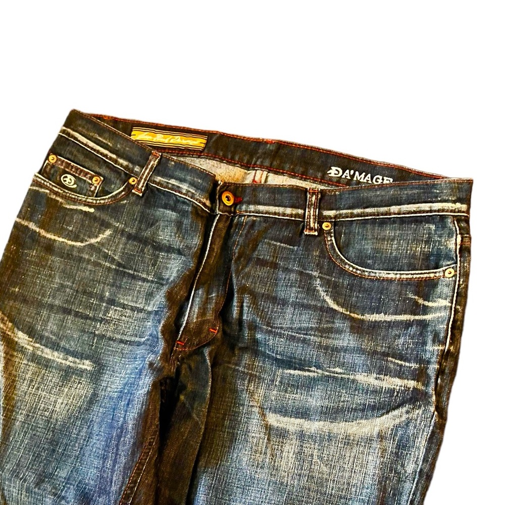 Jean Paul Damage Distressed Franco Blue Jeans 38 x 34 - Picture 9 of 10